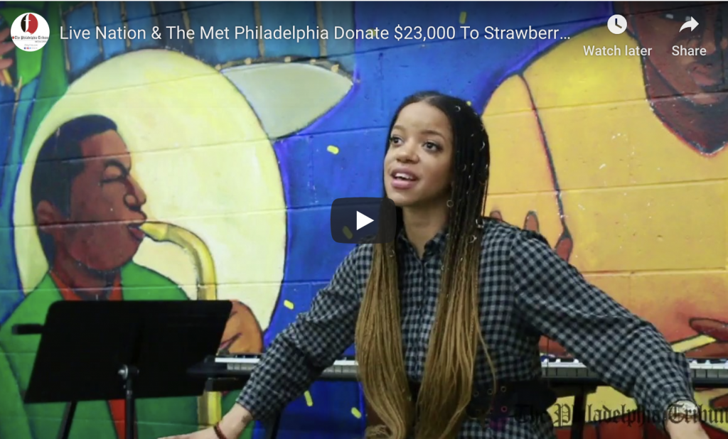 Watch a video highlighting a $23,000 donation to promote music education.