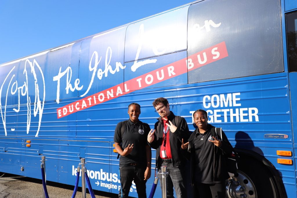The Mansion was fortunate to host the John Lennon Educational Tour Bus for two days!