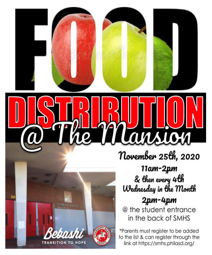 Food Distribution Coming to Mansion!