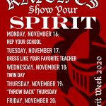 Spirit Week November 16-20