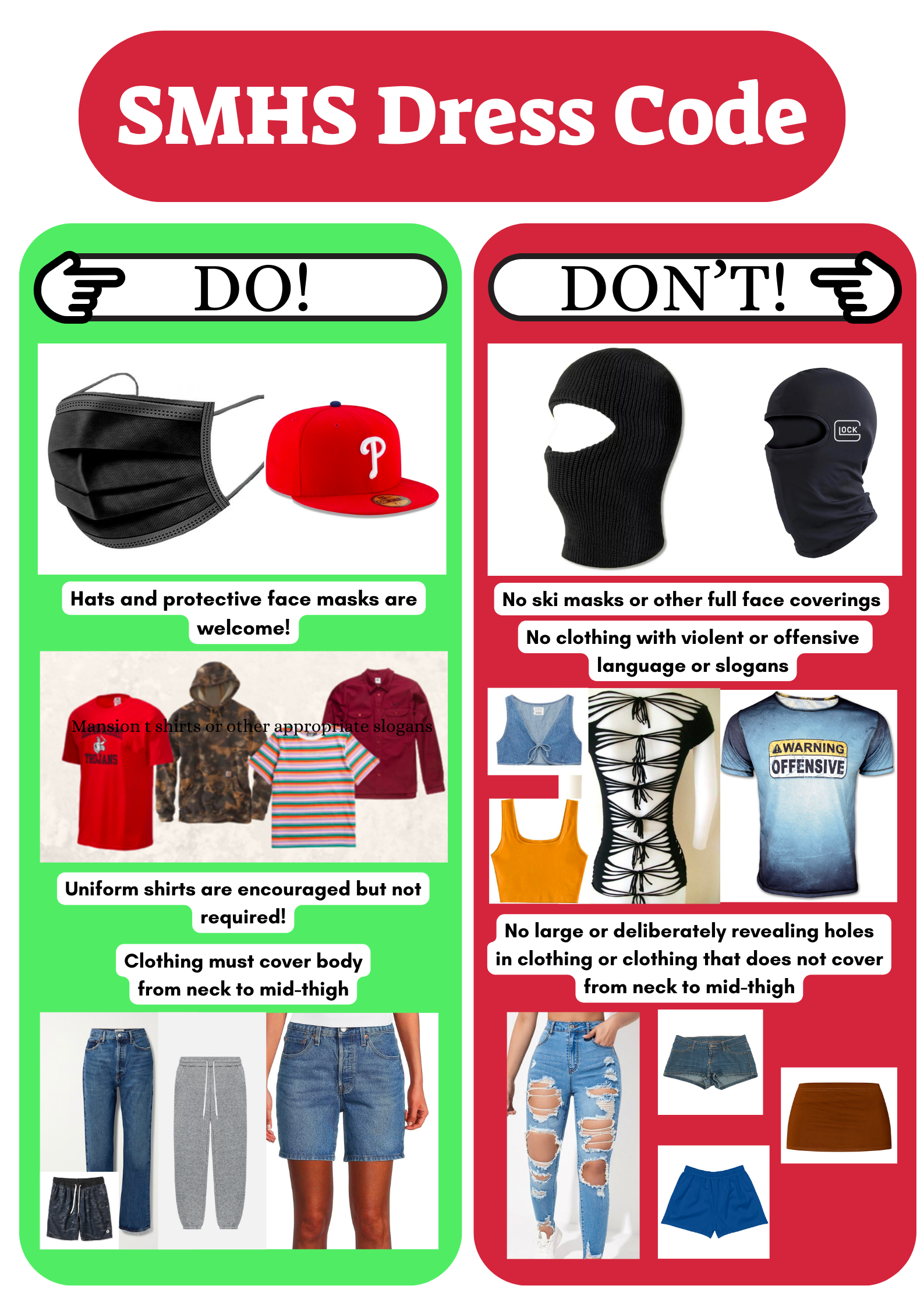 Dress Code Strawberry Mansion High School